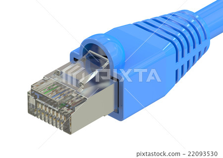computer network cable, 3D rendering 22093530