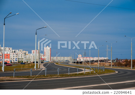 Coloful panel houses in Gomel city, Belarus. Coloful panel houses in Gomel city, Belarus. 22094641