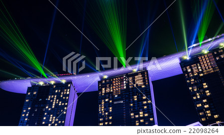 新加坡濱海灣金沙激光錶演 22098264