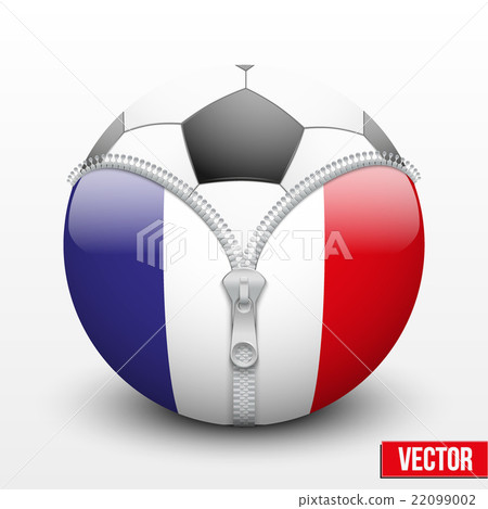 soccer ball inside France symbol 22099002