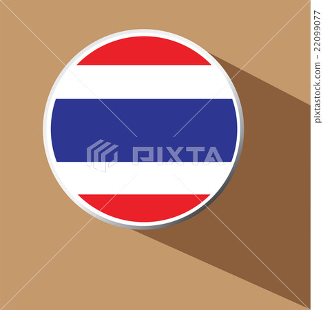Vector - Thailand flag button icon Vector - Thailand flag button icon 22099077