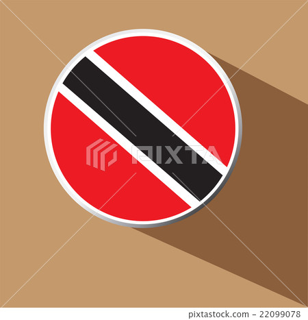 Vector - Trinidad Flag Button Icon Vector - Trinidad Flag Button Icon 22099078