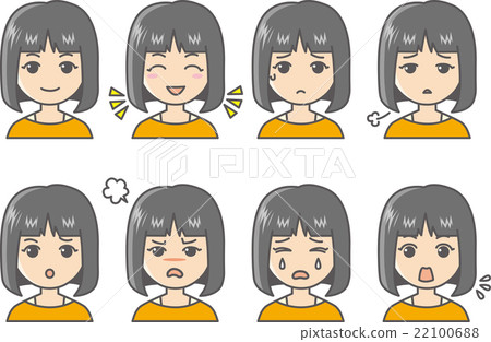 女性的面部表情變化 22100688