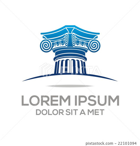 Logo law building and justice icon vector Logo law building and justice icon vector 22101094