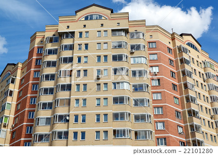 Facade of a modern apartment building Facade of a modern apartment building 22101280
