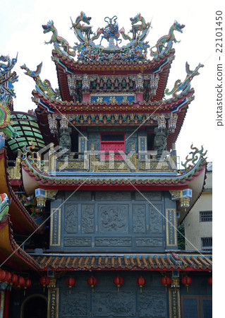 台灣九份(Kyupuhin)上層樓梯神社在蘇州路的狹窄樓梯樓梯上 台灣九份(Kyupuhin)上層樓梯神社在蘇州路的狹窄樓梯樓梯上 22101450