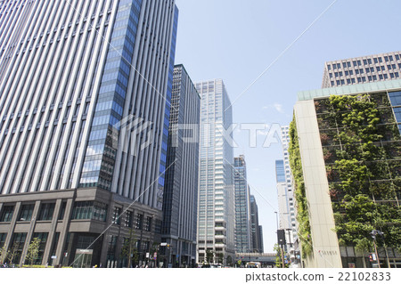 Photo material "High-rise building group in Otemachi" 22102833