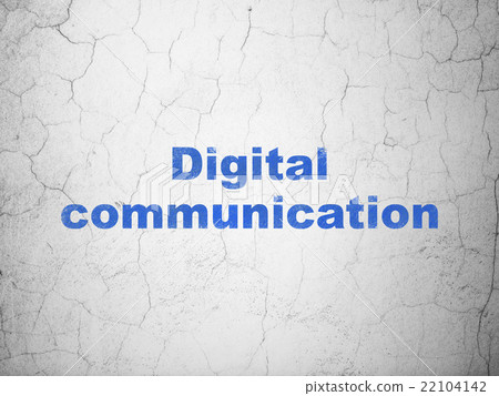 Data concept: Digital Communication on wall 22104142