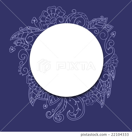 Banner with doddle pattern 22104333