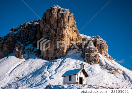 chapel in Cime National Park, Dolomites, Italy 22105031