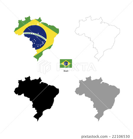 Brazil country black silhouette 22106530