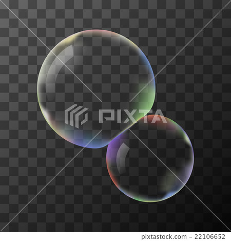 Transparent vector soap bubbles - Stock Illustration [22106652] - PIXTA