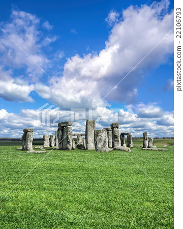 Stonehenge with dramatic sky in England 22106793