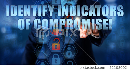 Man Touching IDENTIFY INDICATORS OF COMPROMISE! 22108002