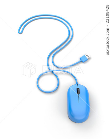 Mouse cable in the form of question Mouse cable in the form of question 22109429