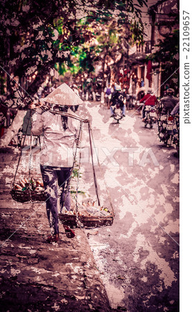 Street vendor in Hoi An, Vietnam 22109657