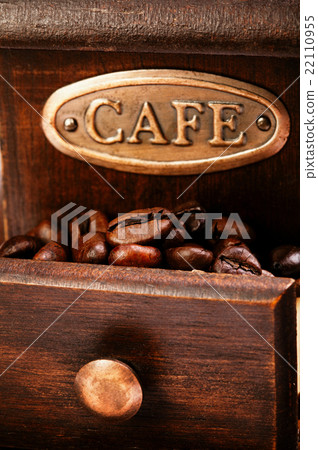 coffee mill isolated on white coffee mill isolated on white 22110955