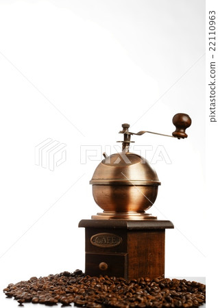 coffee mill isolated on white coffee mill isolated on white 22110963