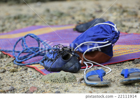 closeup of rock climbing gears outdoor closeup of rock climbing gears outdoor 22111914