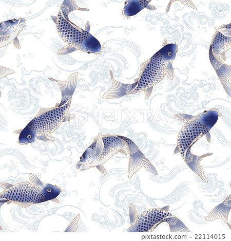 日式鯉魚圖案， 22114015