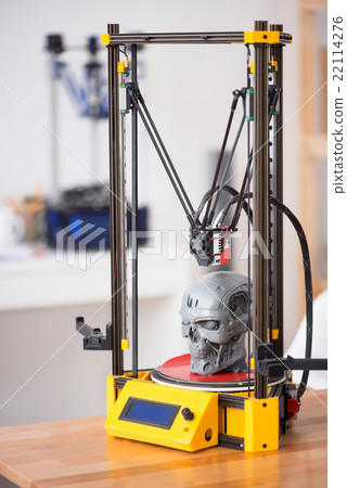 Printer standing on the table  22114276