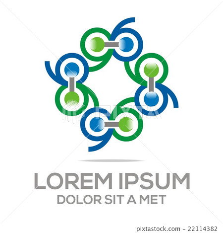 Logo abstract infinity element vector Logo abstract infinity element vector 22114382