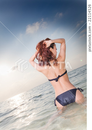 Bikini Back Shot Stock Photo 22114526 PIXTA