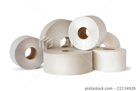 Many white toilet paper rolls Many white toilet paper rolls 22114926