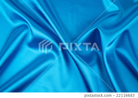 Blue silk drapery. 22116683