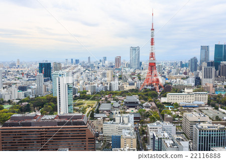 Tokyo Tower cityscape Japan. 22116888