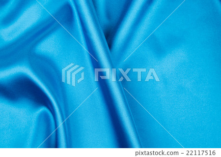 Blue silk drapery. 22117516