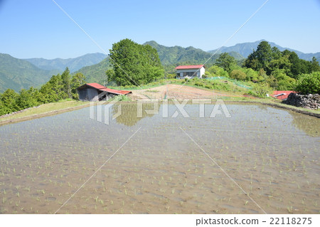 Kumano Kodo road Totsugawa village Konbe Road No settlement and paddy field Kumano Kodo road Totsugawa village Konbe Road No settlement and paddy field 22118275