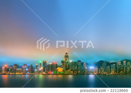 Panorama of Hong Kong and Financial district 22118660