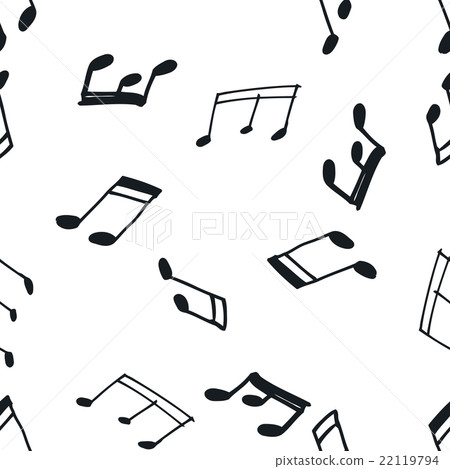 Seamless pattern with music notes 22119794