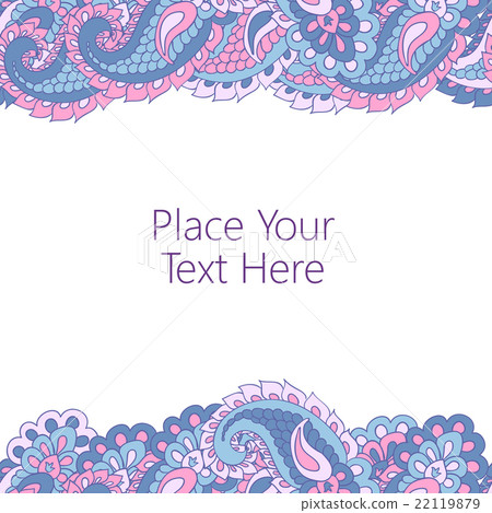 Abstract paisley border 22119879