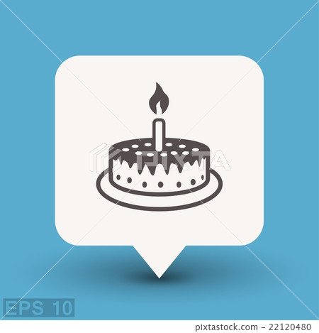 Pictograph of cake - Stock Illustration [22120480] - PIXTA