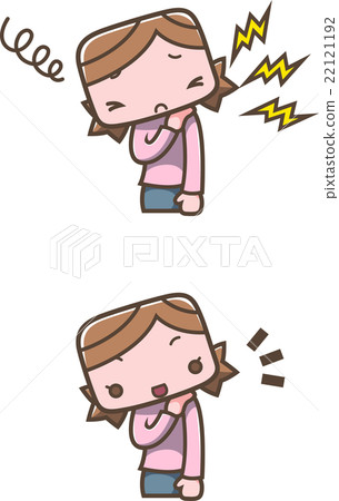 A woman with stiff shoulders 22121192