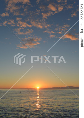 從Zushi Marina希望的湘南的日落 22122124