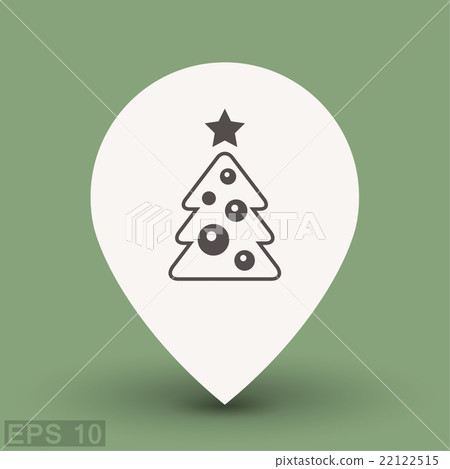 Pictograph of christmas tree Pictograph of christmas tree 22122515
