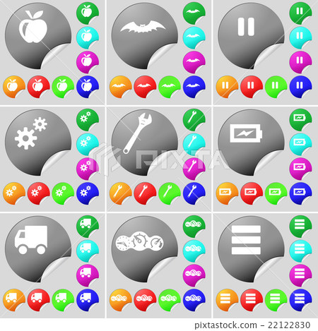 Apple, Bet, Pause, Gear, Wrench, Charging, Truck, Apple, Bet, Pause, Gear, Wrench, Charging, Truck, 22122830