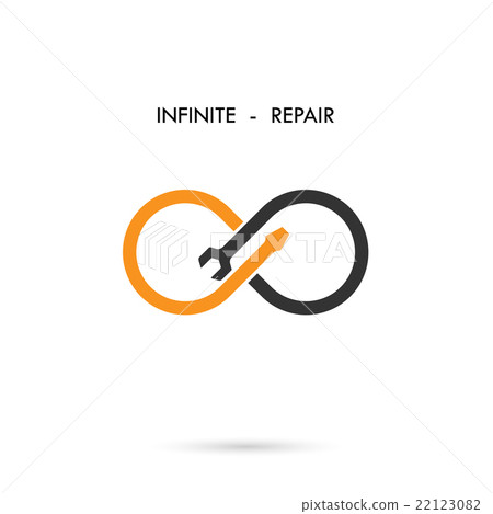Infinite repair logo elements design. Infinite repair logo elements design. 22123082
