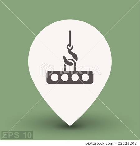 Pictograph of crane hook 22123208