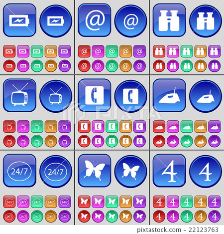 Charging, Mail, Binoculars, Retro TV, Receiver, Ir 22123763