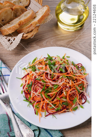 salad of shredded vegetables salad of shredded vegetables 22124608