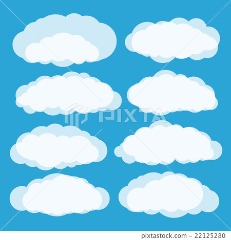 Different clouds vector set - Stock Illustration [22125280] - PIXTA