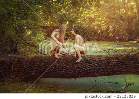 Wild men in the woods. Wild men in the woods. 22125829