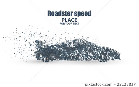 Roadster particles, symbolizing speed vector 22125837