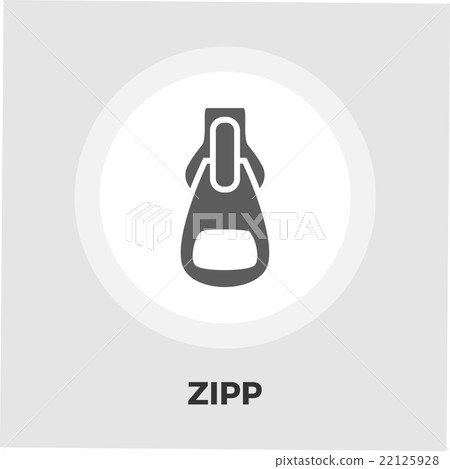 Zipp icon flat-插圖素材 [22125928] - PIXTA圖庫