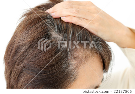 Middle female gray hair 22127806