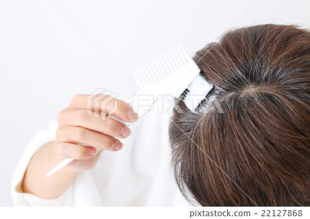 Gray hair dye 22127868